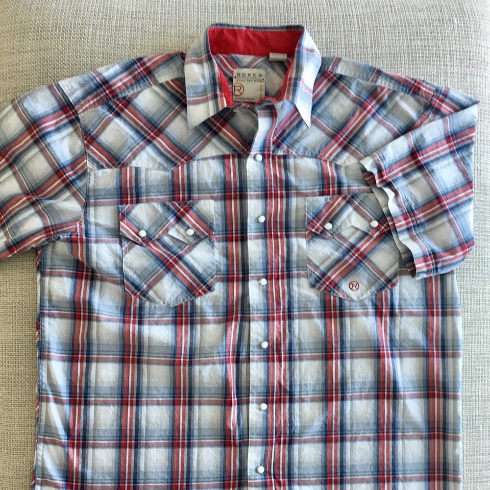 Men’s Roper Short Sleeve Plaid Shirt